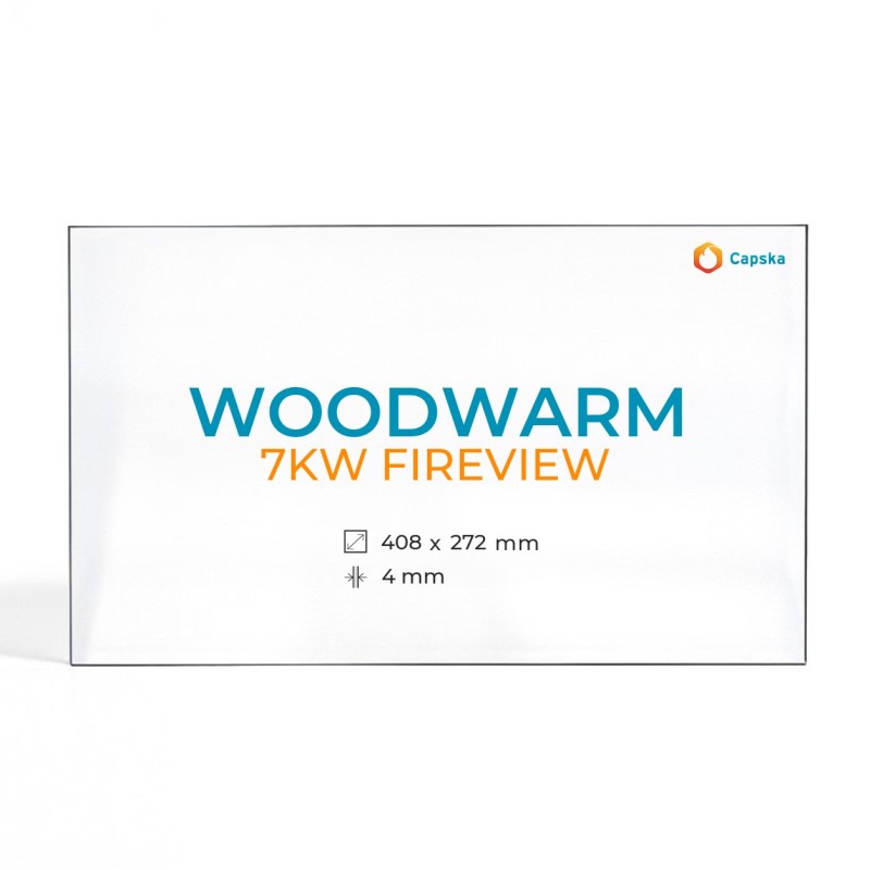 Vetro Woodwarm 7KW FIREVIEW - Vetro Rettangolo per stufa a legna