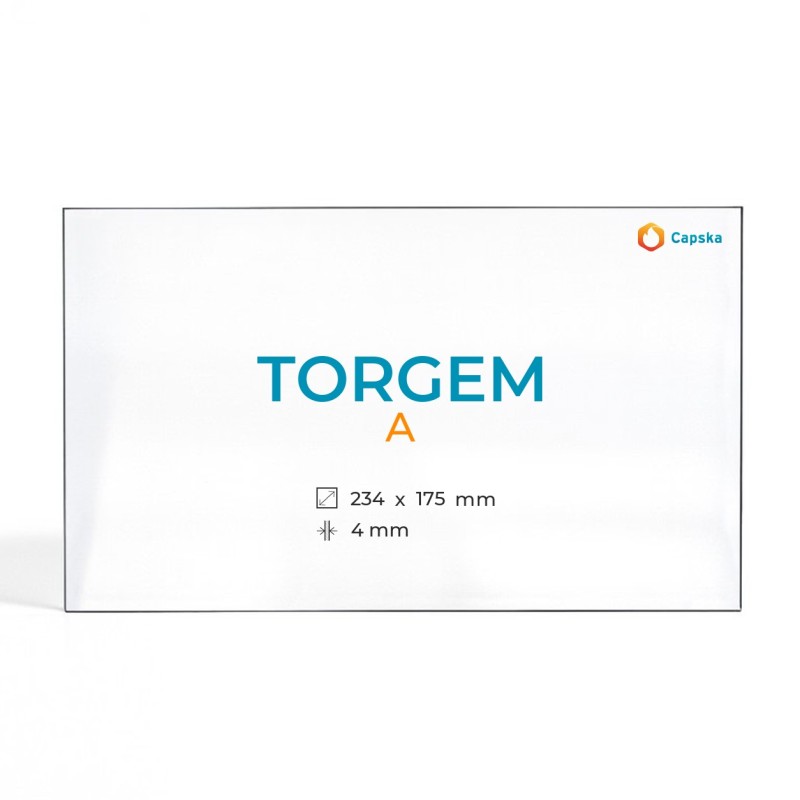 Vitre Torgem A - Verre Rectangle pour poêle à bois