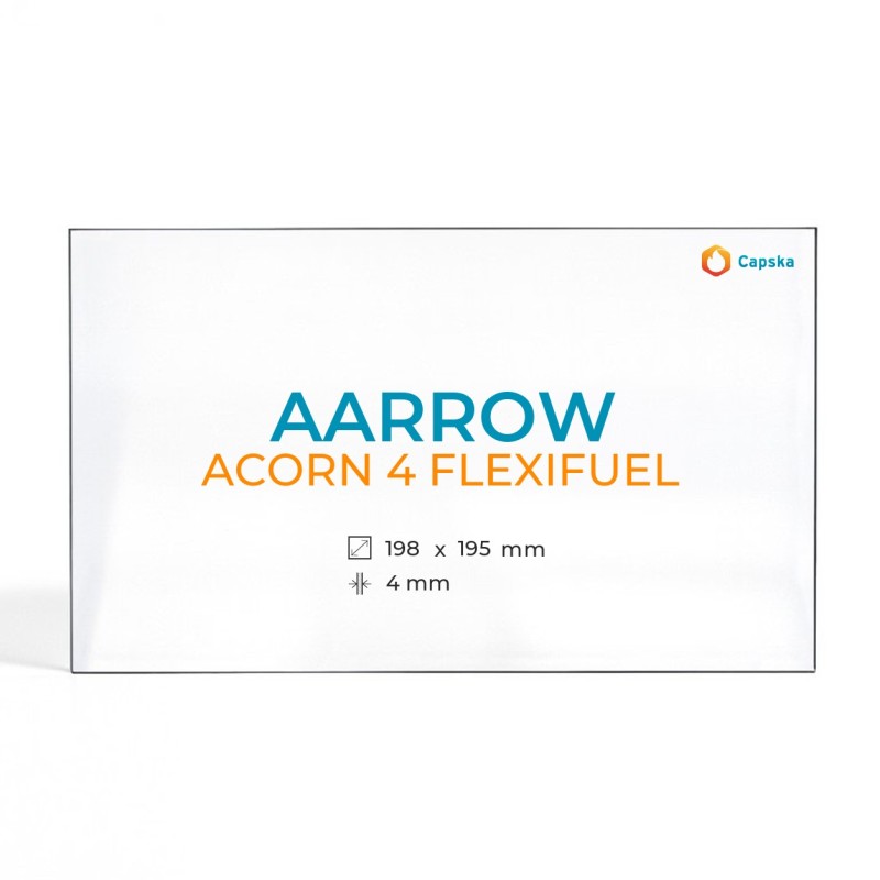 Vitre Aarrow ACORN 4 FLEXIFUEL - Verre pour poêle à bois