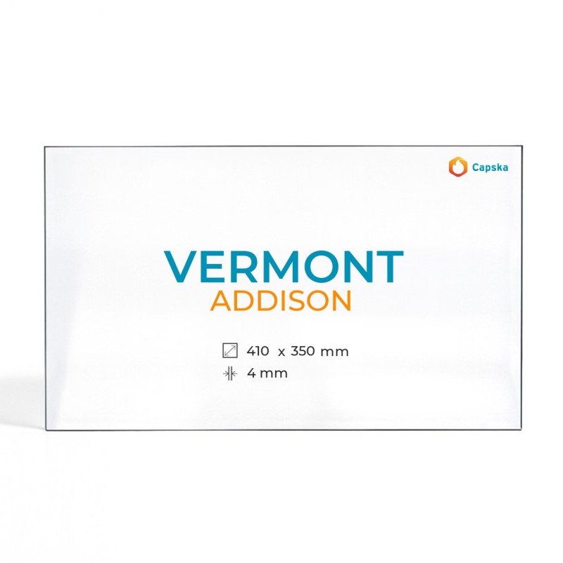 Vitre Vermont Castings ADDISON - Verre Rectangle pour poêle à bois