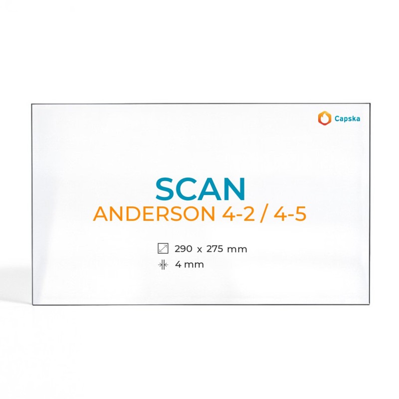 SCAN ANDERSON 4-2/4-5 Glass Panel for Wood Burning Stove