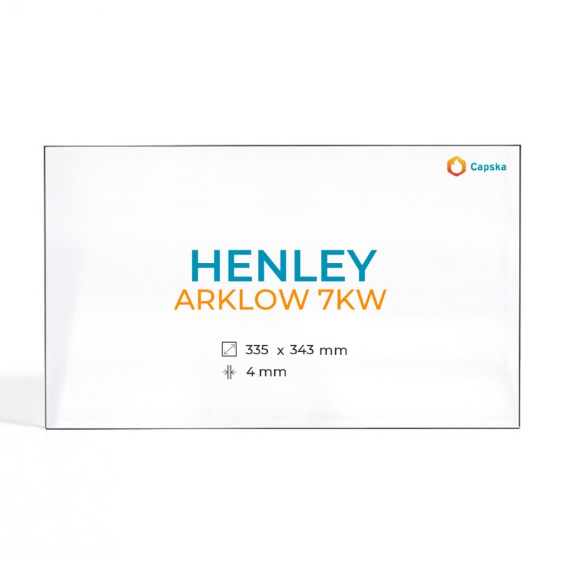Henley ARKLOW 7KW Glass - Rectangular Panel for Wood Burning Stove