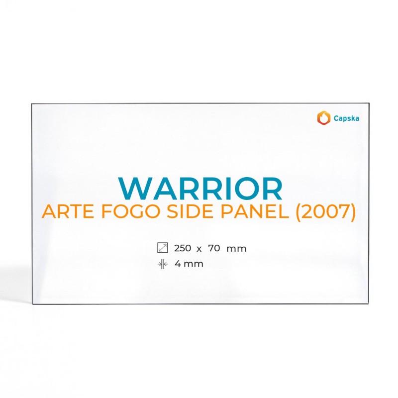 Warrior ARTE FOGO SIDE PANEL (2007) Glass - Rectangular Panel for Stove