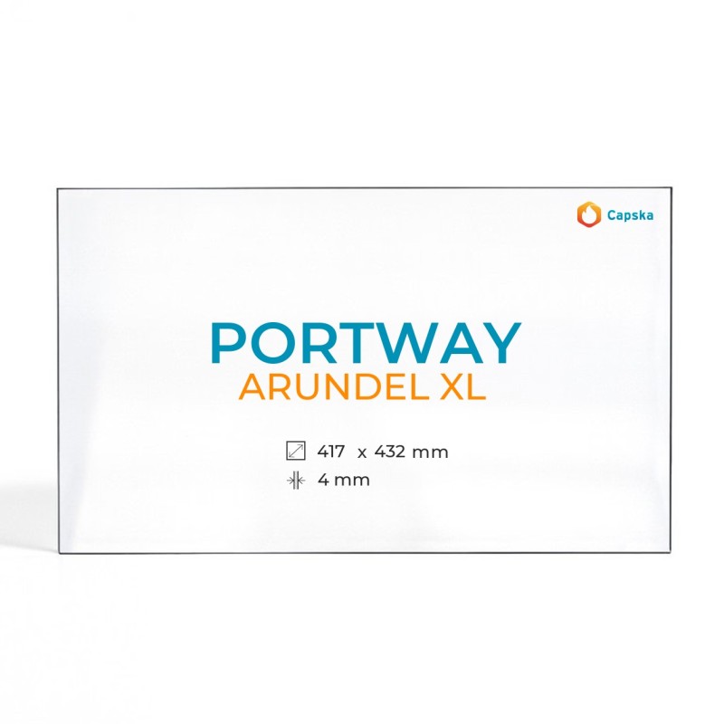 Vitre Portway ARUNDEL XL - Verre Rectangle pour poêle à bois