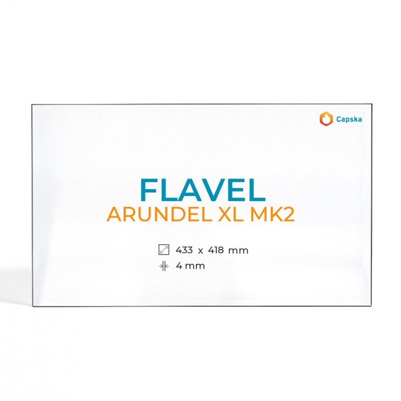 Flavel ARUNDEL XL MK2 Glass - Rectangular Panel for Wood Burning Stove