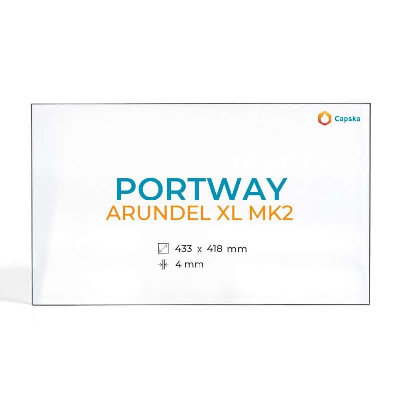 Portway ARUNDEL XL MK2 Glass Panel for Wood Burning Stove