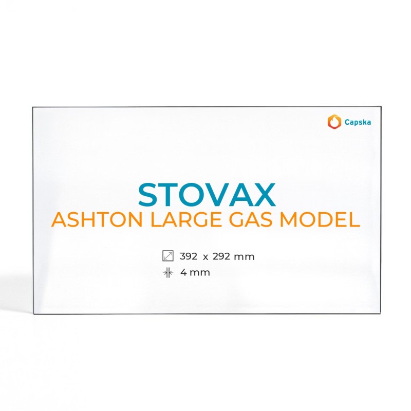 Vetro Stovax ASHTON LARGE GAS MODEL - Vetro Rettangolo per stufa a legna