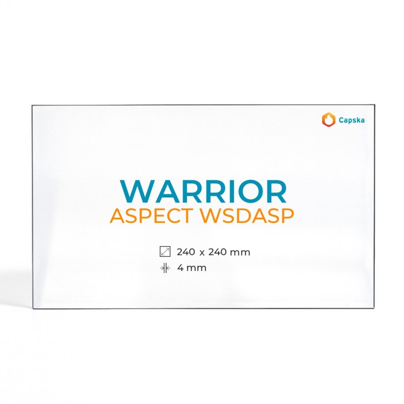 Vitre Warrior ASPECT WSDASP - Verre Rectangle pour poêle à bois