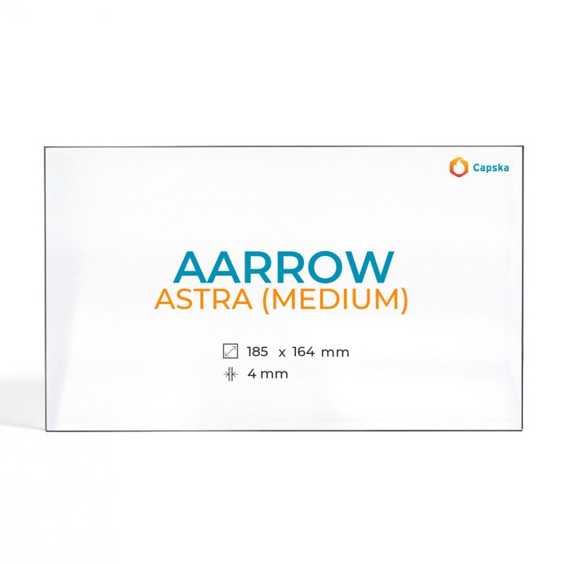 Vitre Aarrow ASTRA (MEDIUM) - Verre Rectangle pour poêle à bois