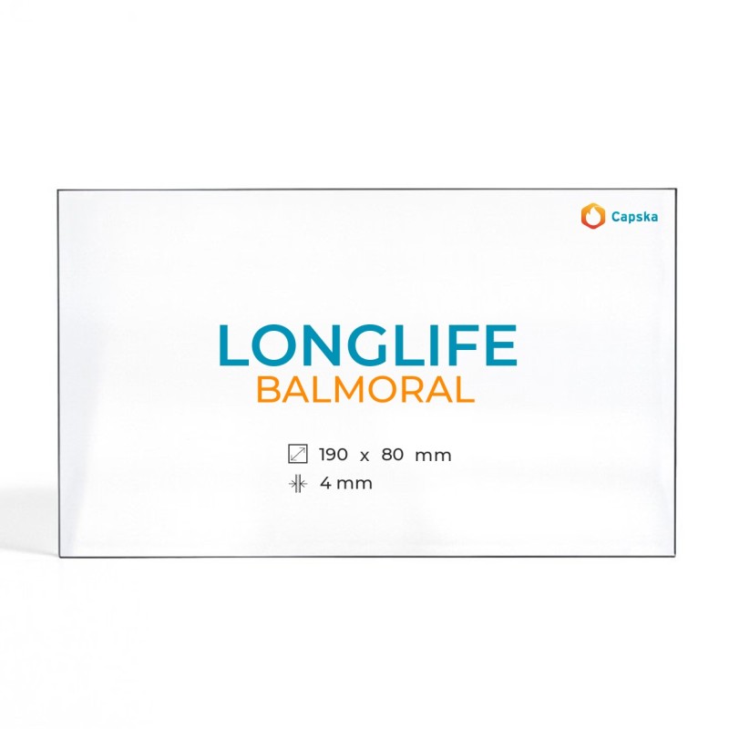 Longlife BALMORAL Glass Panel for Wood Burning Stove