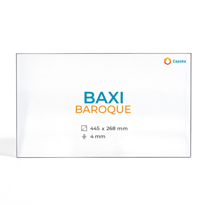 Vetro Baxi BAROQUE - Vetro Rettangolo per stufa a legna