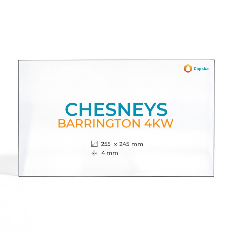 Vitre Chesneys BARRINGTON 4KW - Verre Rectangle pour poêle à bois