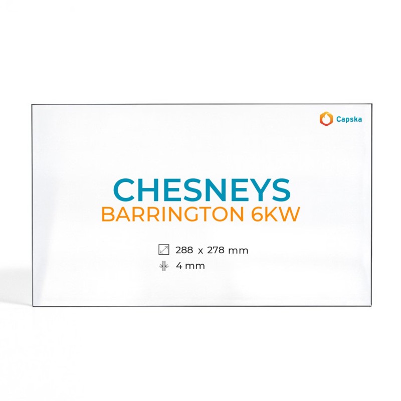 Vetro Chesneys BARRINGTON 6KW - Vetro Rettangolo per stufa a legna