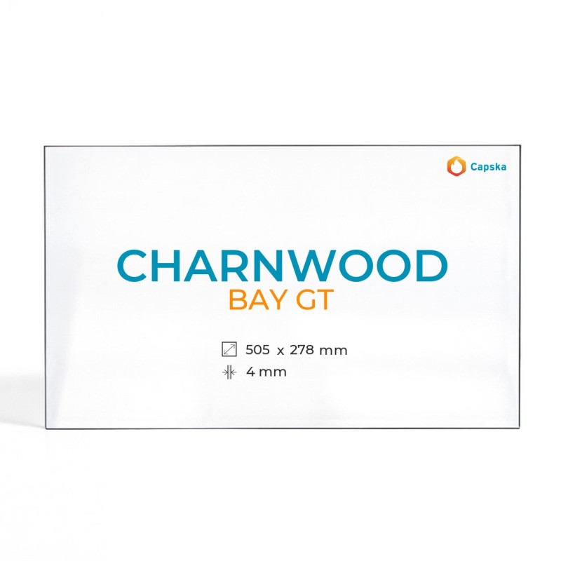 Charnwood BAY GT Glas - Rechteck Kaminglas für Kaminofen