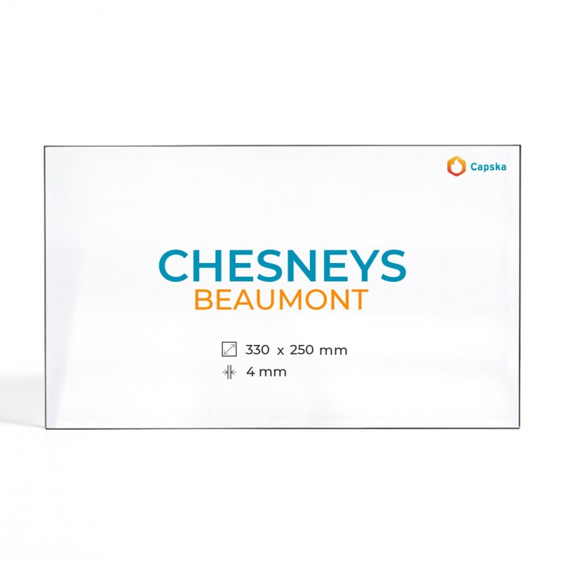 Chesneys BEAUMONT Glas - Rechteck Kaminglas für Kaminofen