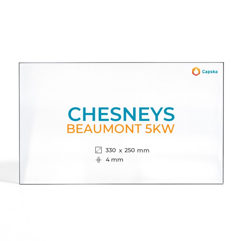 Chesneys BEAUMONT 5KW Glass - Rectangular panel for wood burning stove