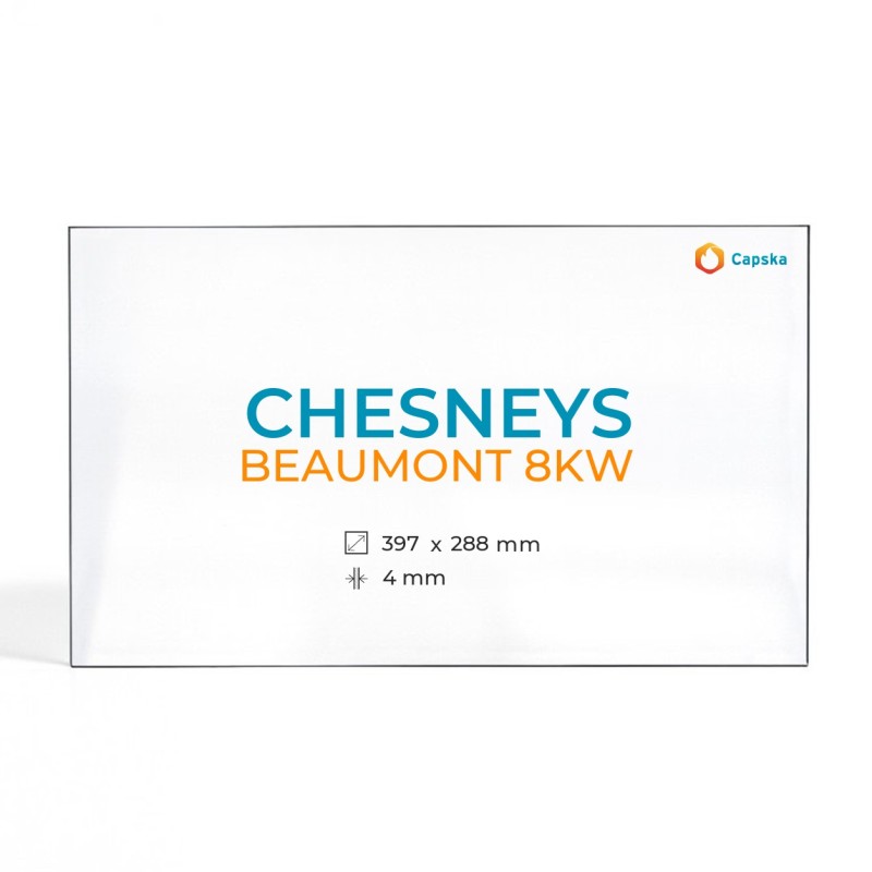 Chesneys BEAUMONT 8KW Glass - Rectangular Panel
