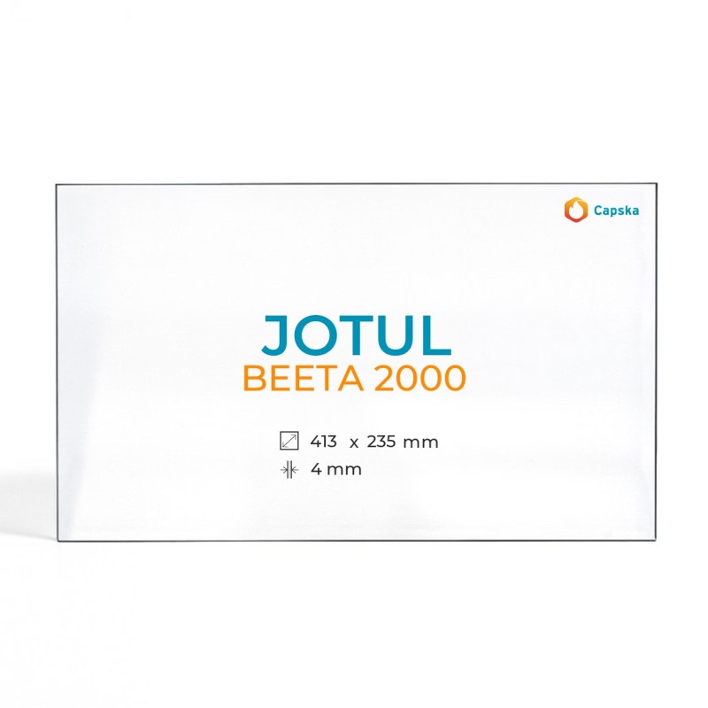 Jotul BEETA 2000 Glas - Rechteck Kaminglas für Kaminofen