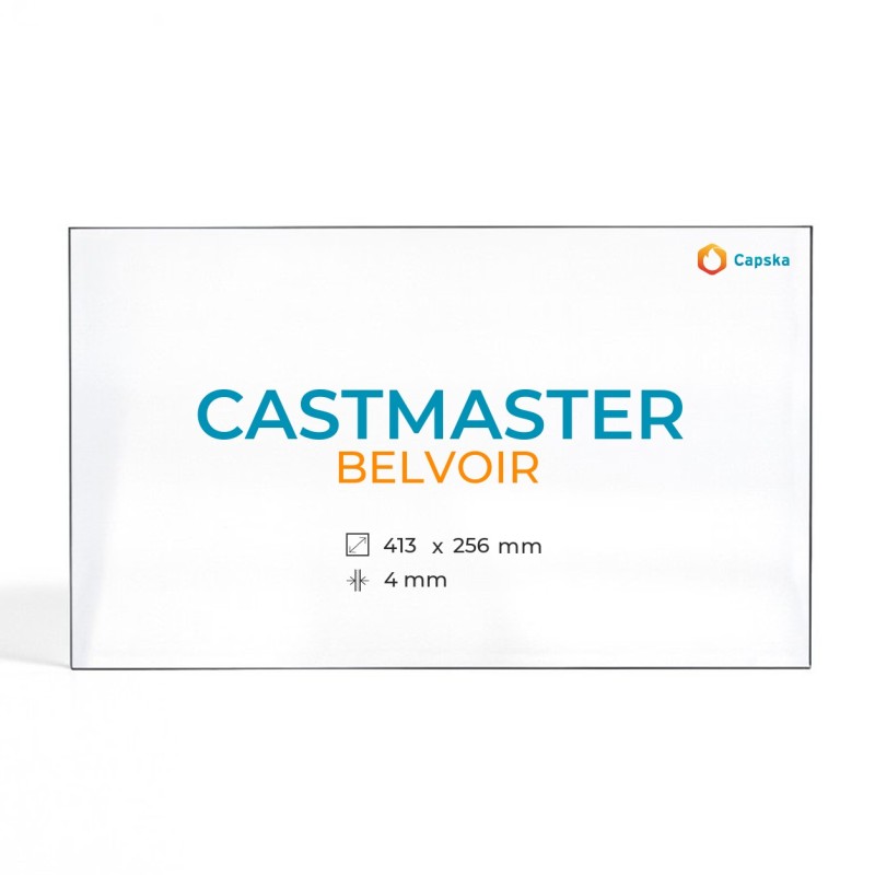 Vetro Castmaster BELVOIR - Vetro Rettangolo per stufa a legna