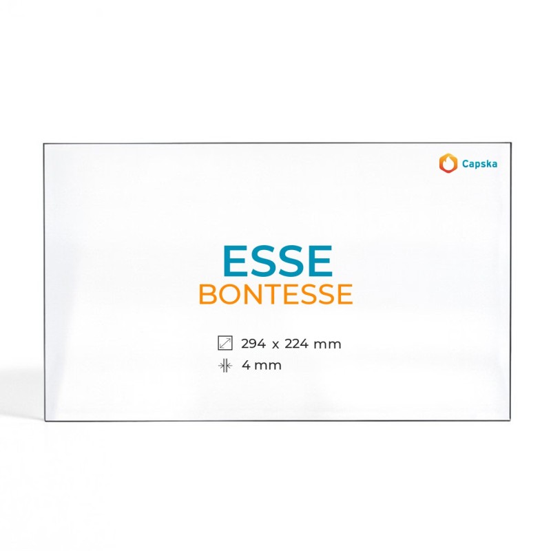 Vitre Esse BONTESSE - Verre Rectangle pour poêle à bois