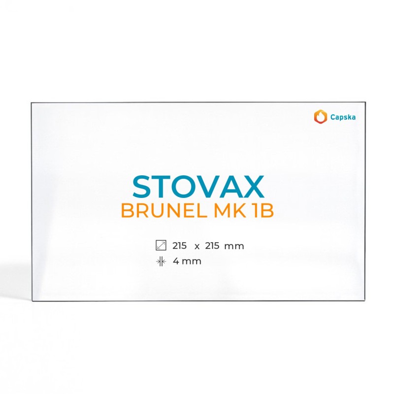 Vitre Stovax BRUNEL MK 1B - Verre Rectangle pour poêle à bois