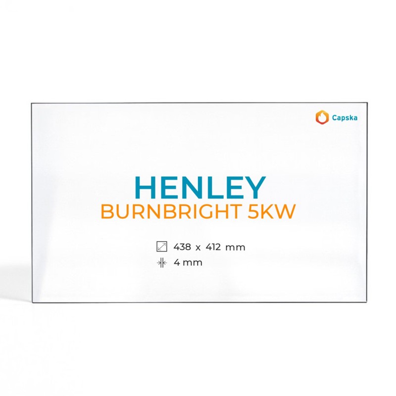 Vitre Henley BURNBRIGHT 5KW - Verre Rectangle pour poêle à bois