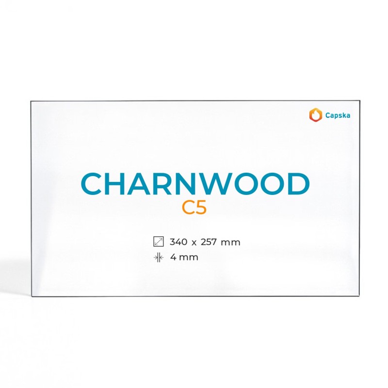 Charnwood C5 Glass - Rectangular Panel for Wood Burning Stove