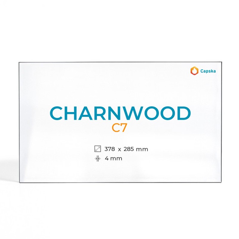 Vitre Charnwood C-SEVEN - Verre Rectangle pour poêle à bois