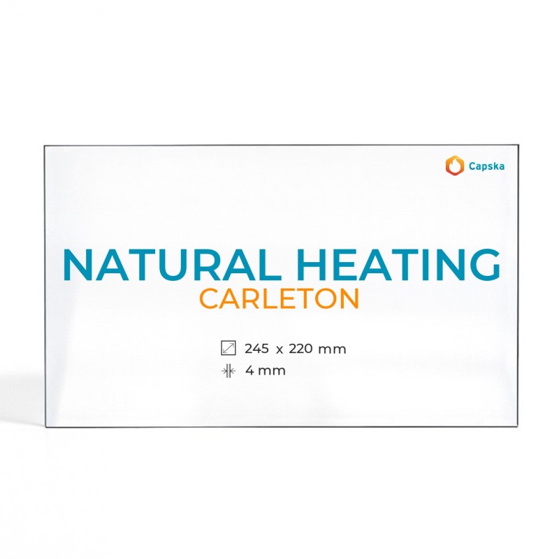 Vitre Natural Heating CARLETON - Verre Rectangle pour poêle à bois