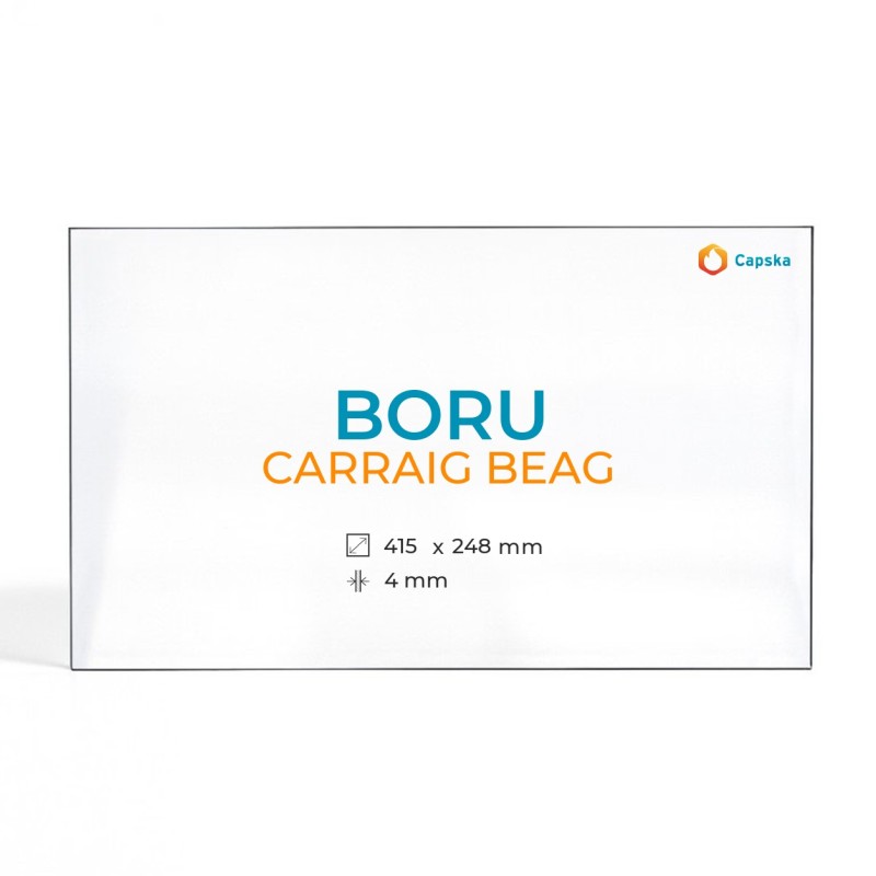 Vitre Boru CARRAIG BEAG - Verre Rectangle pour poêle à bois