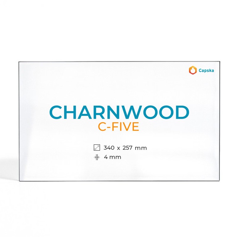 Vitre Charnwood C-FIVE - Verre Rectangle pour poêle à bois