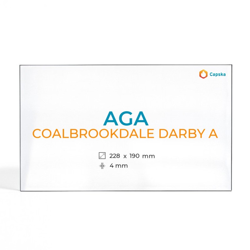 Aga COALBROOKDALE DARBY A Glass Panel - Quality Replacement for Stoves