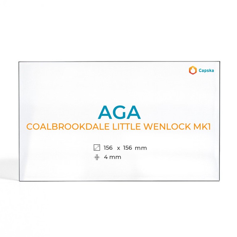 Aga COALBROOKDALE LITTLE WENLOCK MK1 Glass - Rectangular Panel