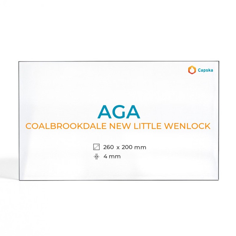 Aga COALBROOKDALE NEW LITTLE WENLOCK Glas - Rechteck Kaminglas für Kaminofen
