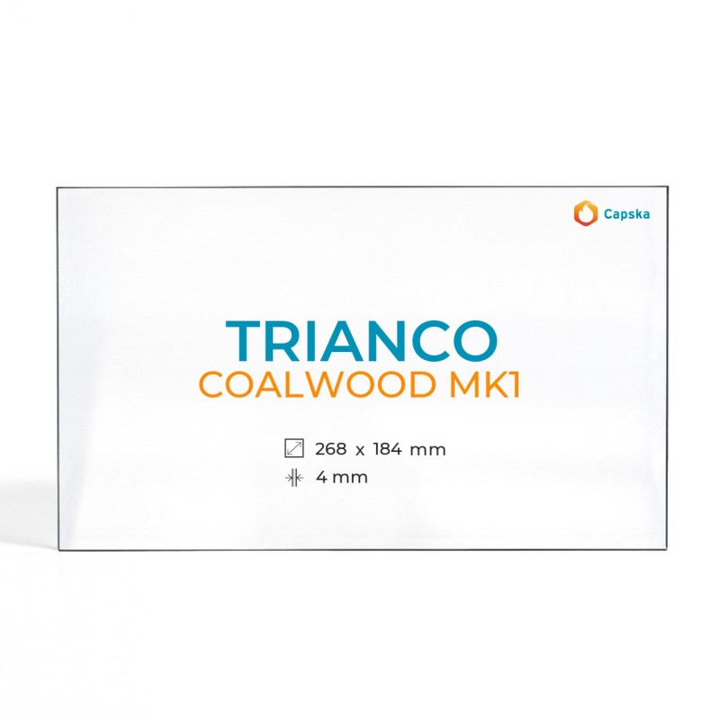 Trianco COALWOOD MK1 Glass - Rectangular Panel for Wood Burning Stove