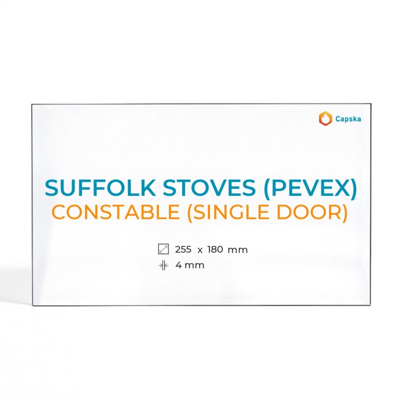 Vetro Suffolk Stoves CONSTABLE - Vetro Rettangolo per stufa a legna