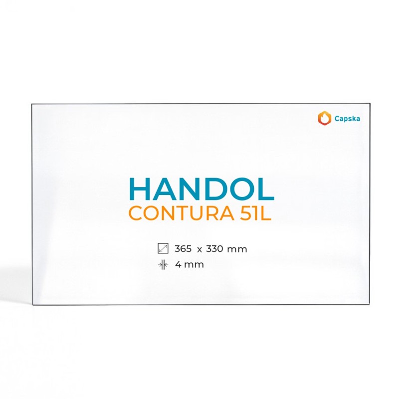 Vitre Handol 51L - Verre Rectangle pour poêle à bois