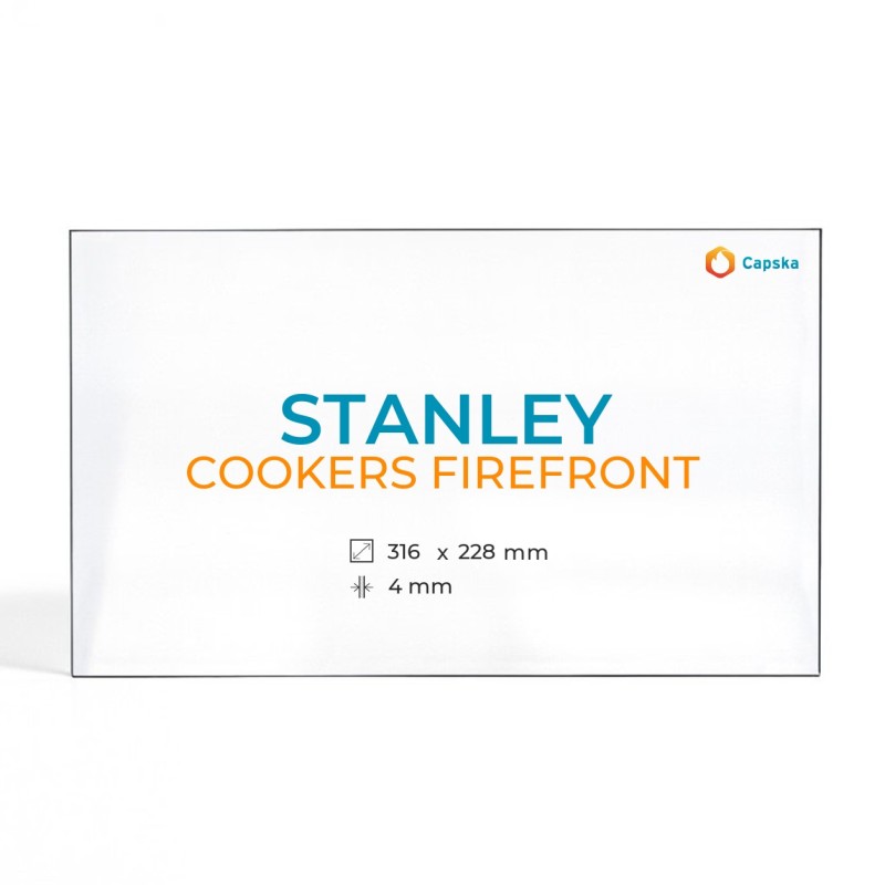 Stanley COOKERS FIREFRONT Glass Panel - Rectangular Stove Replacement