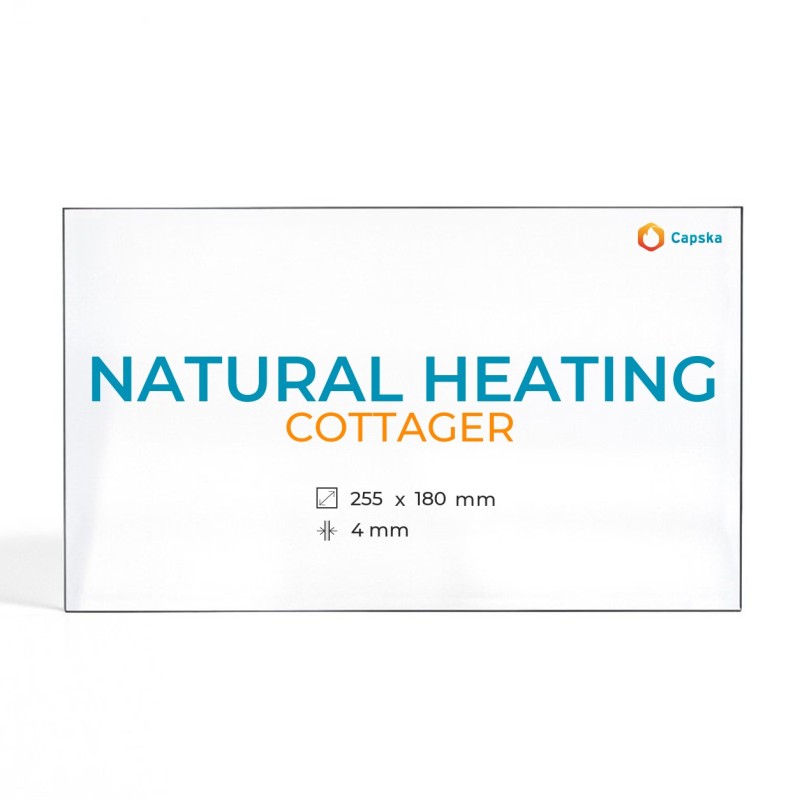 Vitre Natural Heating COTTAGER - Verre Rectangle pour poêle à bois