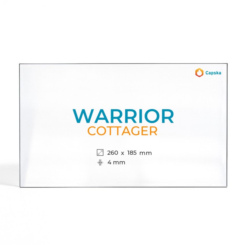 Vetro Warrior COTTAGER - Vetro Rettangolo per stufa a legna