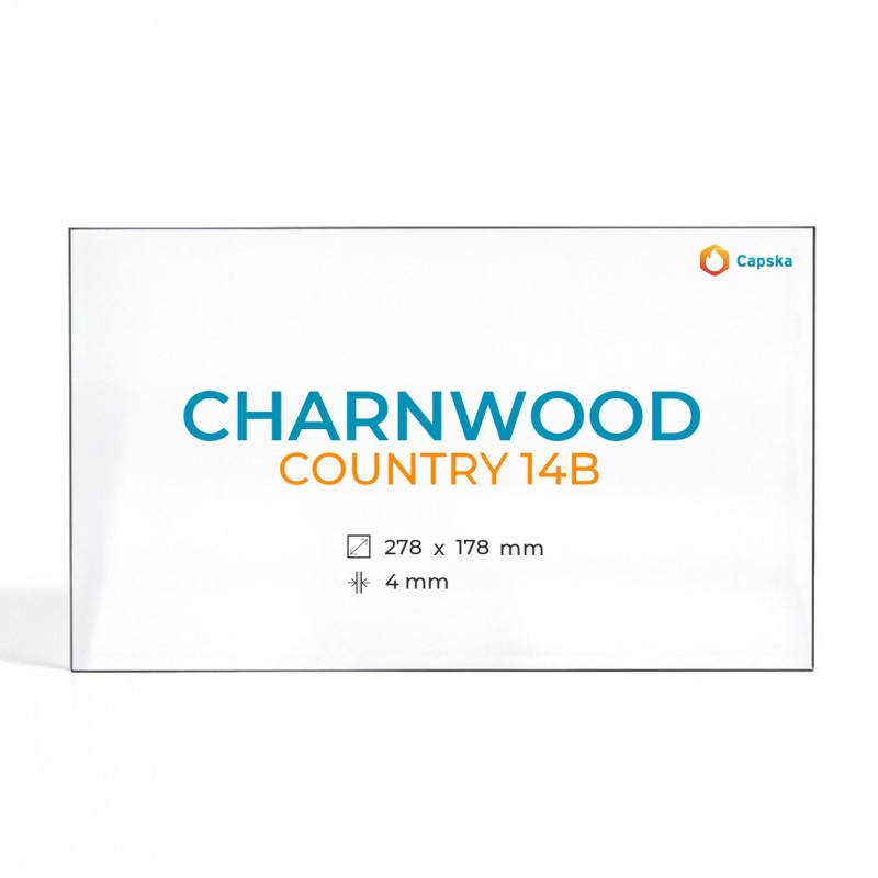 Vitre Charnwood COUNTRY 14B - Verre Rectangle pour poêle à bois