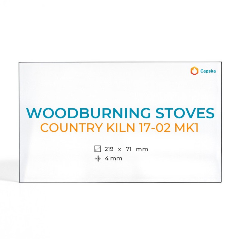 Country Kiln 17-02 MK1 Glass Panel for Woodburning Stove
