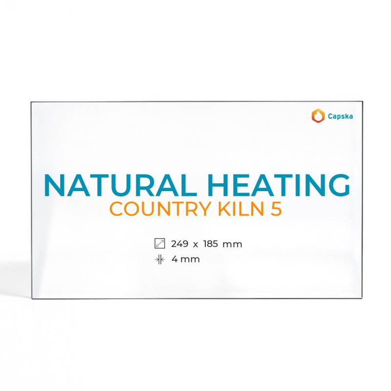 Vitre Natural Heating COUNTRY KILN 5 - Verre Rectangle pour poêle à bois
