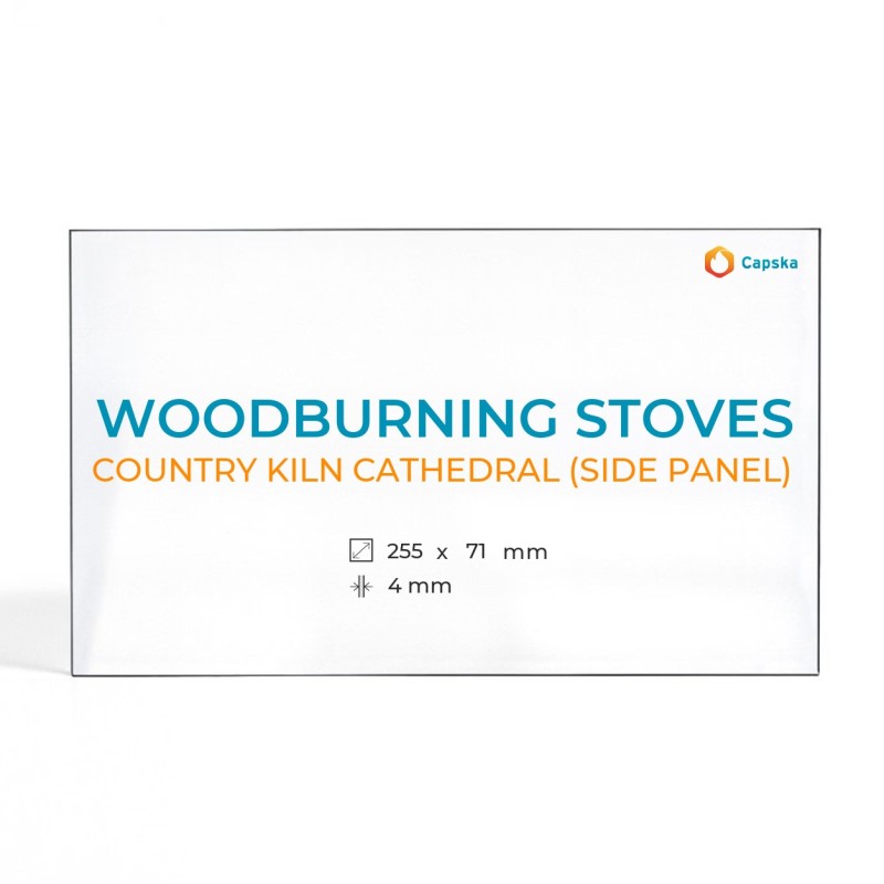 Vitre Woodburning Stoves COUNTRY KILN CATHEDRAL - Verre Rectangle pour poêle à bois