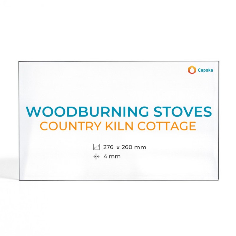 Woodburning Stove Glass Panel | Country Kiln Cottage
