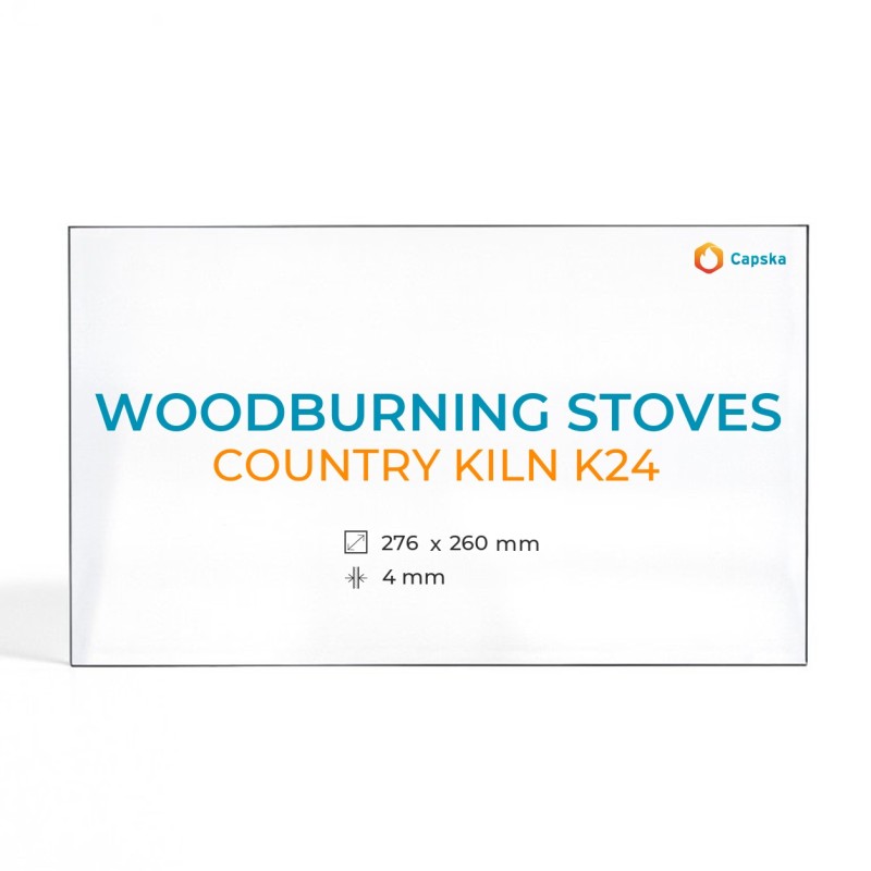 Woodburning Stove Glass Panel - COUNTRY KILN K24