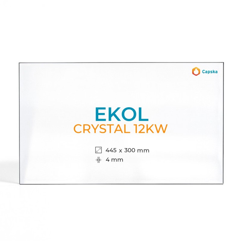 Vitre Ekol CRYSTAL 12KW - Verre Rectangle pour poêle à bois