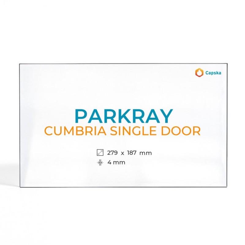 Vitre Parkray CUMBRIA SINGLE DOOR - Verre Rectangle pour poêle à bois