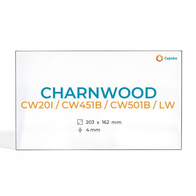 Charnwood CW20I / CW451B / CW501B / LW - Rechteck Kaminglas für Kaminofen