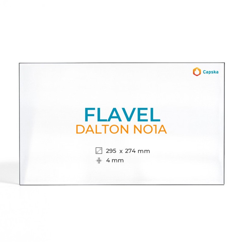 Flavel DALTON NO1A Glass - Rectangular Panel for Wood Burning Stove